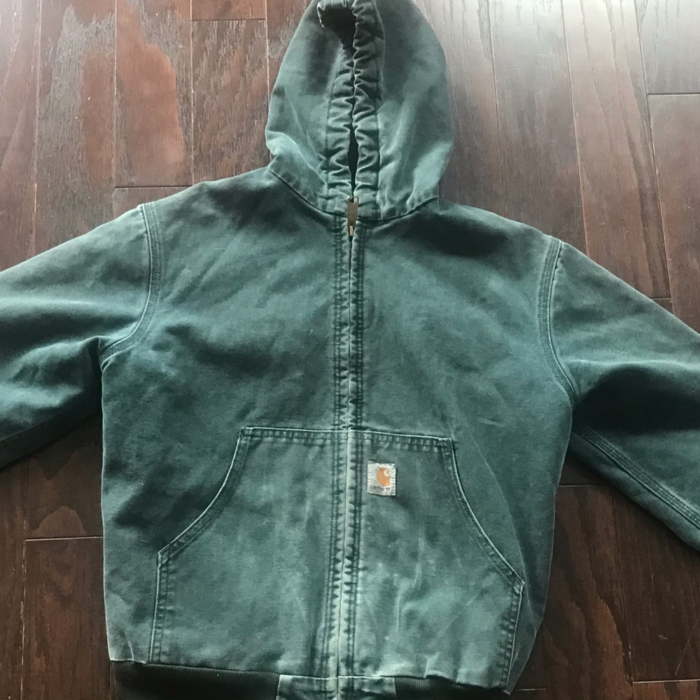 Emerald Green Duck Canvas Carhartt Jacket